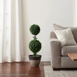 Artificial Podocarpus-36” Double Ball Style Faux Plant In Sturdy Pot-Realistic Indoor Or Outdoor Potted Shrub-Home Decor By Pure Garden 7 Artificial Podocarpus-36” Double Ball Style Faux Plant In Sturdy Pot-Realistic Indoor Or Outdoor Potted Shrub-Home Decor By Pure Garden -Fresh Plant Store GUEST 07dd5c6b 9352 4840 9930 064d0dc30076