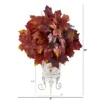 Nearly Natural 20-in Autumn Maple Leaf Artificial Plant In Metal Planter, Burgundy 5 Nearly Natural 20-in Autumn Maple Leaf Artificial Plant In Metal Planter, Burgundy -Fresh Plant Store GUEST 156e6121 f87c 44bd 8e4a 2df755ae658d
