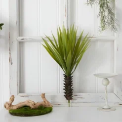 Nearly Natural Spiky Agave Succulent Plant (Set Of 2)