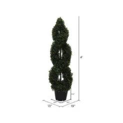 Vickerman Boxwood Double Spiral Everyday Topiary