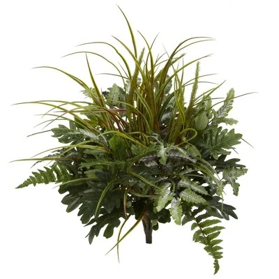 Nearly Natural 28-in Mix Greens Artificial Plant (Set Of 2) 1 Nearly Natural 28-in Mix Greens Artificial Plant (Set Of 2)