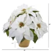 Nearly Natural 13-in Poinsettia Artificial Arrangement In Ceramic Vase -Fresh Plant Store GUEST 66724ac7 6782 4ce6 b0c3 91164cb05198