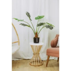 Forever Leaf 48" Artificial Monstera Artificial Plant In Black Pot, Indoor Artificial Plant For Home Decor 7 Forever Leaf 48" Artificial Monstera Artificial Plant In Black Pot, Indoor Artificial Plant For Home Decor -Fresh Plant Store GUEST 67952b63 bc66 4124 97b1 f3369ad5e9b8