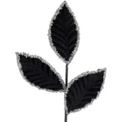 Northlight 26" Black And Silver Sequin Leaves Christmas Spray 8 Northlight 26" Black And Silver Sequin Leaves Christmas Spray -Fresh Plant Store GUEST 70ba59e4 d4d0 4335 99ad fad30c03cb64