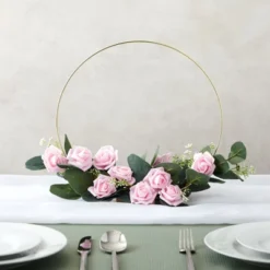 Bright Creations 200 Pack Light Pink Artificial Flower Heads, 2 Inch Stemless Fake Foam Roses For Wall Decorations, Weddings, Bouquets