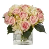 Nearly Natural 9-in Rose And Hydrangea Bouquet Artificial Arrangement In Vase 3 Nearly Natural 9-in Rose And Hydrangea Bouquet Artificial Arrangement In Vase -Fresh Plant Store GUEST 74a4b73c 5959 4174 8faf 61ebea9ecd1f