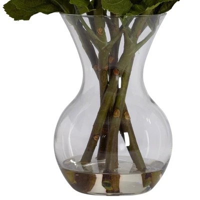 23" X 21" Artificial Hydrangea Flower Plant Arrangement In Vase - Nearly Natural 2 23" X 21" Artificial Hydrangea Flower Plant Arrangement In Vase - Nearly Natural - Image 2