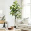 Forever Leaf 60" Artificial Fiddle Leaf Fig Tree With Black Pot, Indoor Artificial Plant For Home Decor -Fresh Plant Store GUEST 80ebdb9e 4d9c 4cfe 9ead 5c35724e9580
