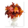 Nearly Natural 20-in Autumn Maple Leaf And Berries Artificial Plant In White Urn -Fresh Plant Store GUEST 84086456 47bd 4997 a8f7 4fd16a9afd1f