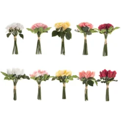 Rose Artificial Flowers - 18Pc Real Touch 11.5-Inch Fake Flower Set With Stems For Home Décor, Wedding, Or Bridal/Baby Showers By Pure Garden (Red) -Fresh Plant Store GUEST 8b872fd9 feb8 49fa a004 39261d131c38