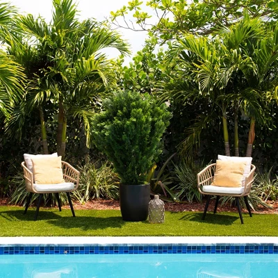 Nearly Natural 5-ft Artificial Cedar Bush UV Resistant (Indoor/Outdoor) 4 Nearly Natural 5-ft Artificial Cedar Bush UV Resistant (Indoor/Outdoor) - Image 4