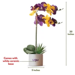 Forever Leaf LSU State Faux Orchid, Indoor Artificial Plant For Home Decor 13 Forever Leaf LSU State Faux Orchid, Indoor Artificial Plant For Home Decor -Fresh Plant Store GUEST ca129276 6224 4d61 b011 1cf7626202ce
