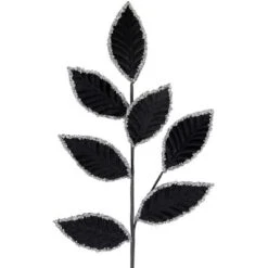 Northlight 26" Black And Silver Sequin Leaves Christmas Spray 7 Northlight 26" Black And Silver Sequin Leaves Christmas Spray -Fresh Plant Store GUEST eca3d7cf 2261 4e5d 8510 ff864d1e743e