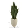 Nearly Natural 40-in Artificial Sansevieria Snake Plant In Sand Colored Planter -Fresh Plant Store GUEST f870d6e6 272d 4fc3 a251 771ed8c381da